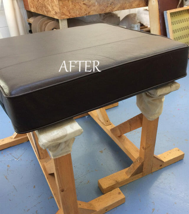 New Foam Cushions Before And After In Portobello