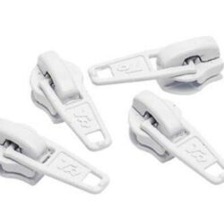 No.3 White Zip Pullers