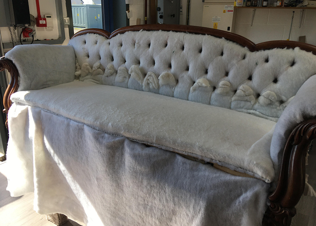Antique Sofa Re-Upholstered