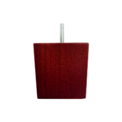 Square Wooden Foot 95mm x 95mm x 90mm- Mahogany Finish Square Foot
