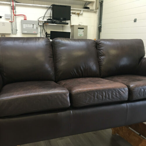 leather sofa with replacement foam