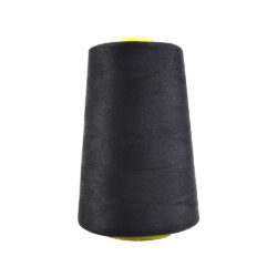 Black Overlocking Upholstery Thread