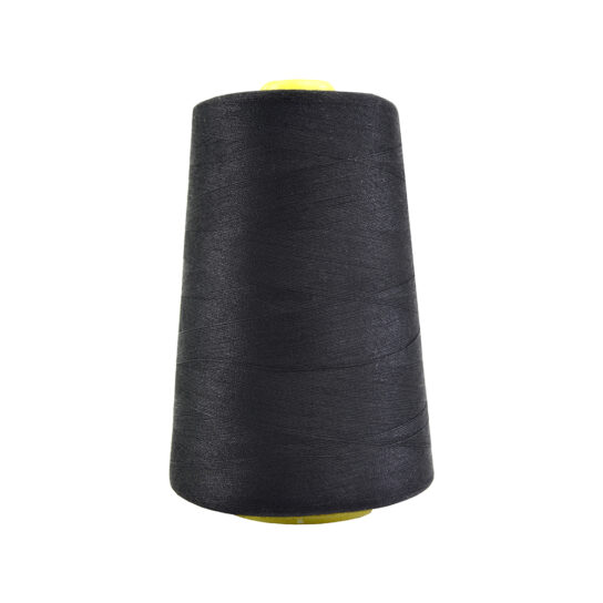 Black Overlocking Upholstery Thread